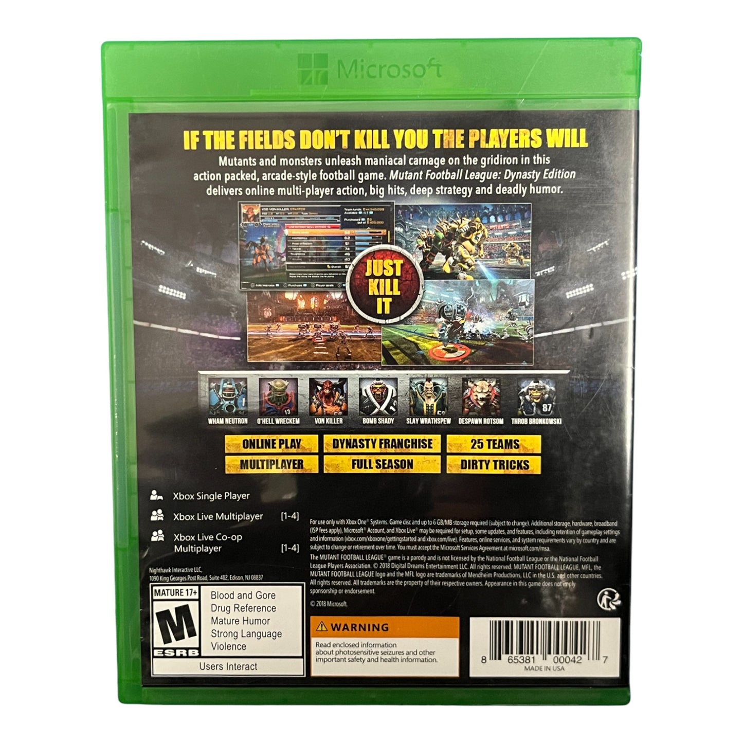 Mutant Football League Dynasty Edition (XboxOne)