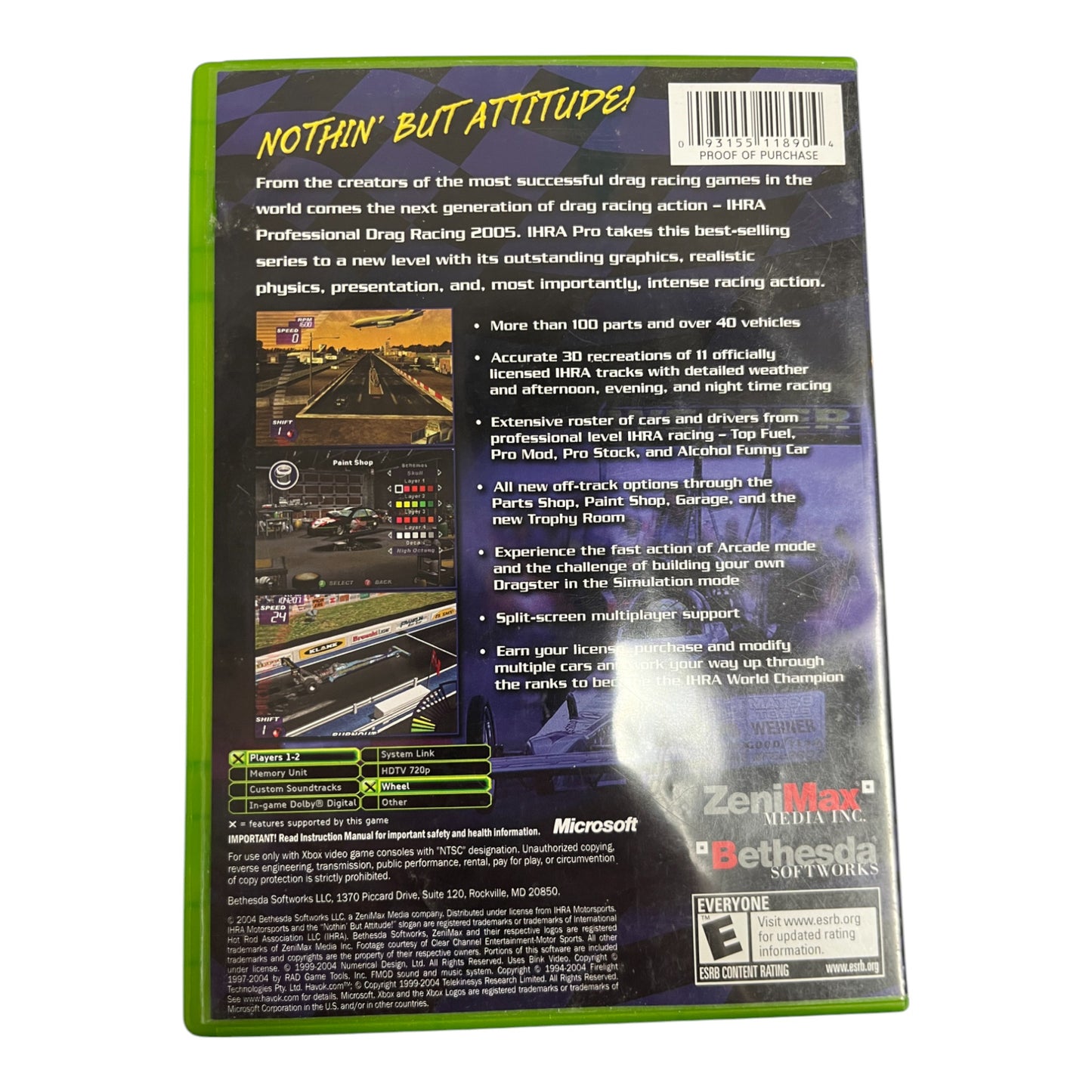 IHRA Professional Drag Racing 2005 (Xbox)