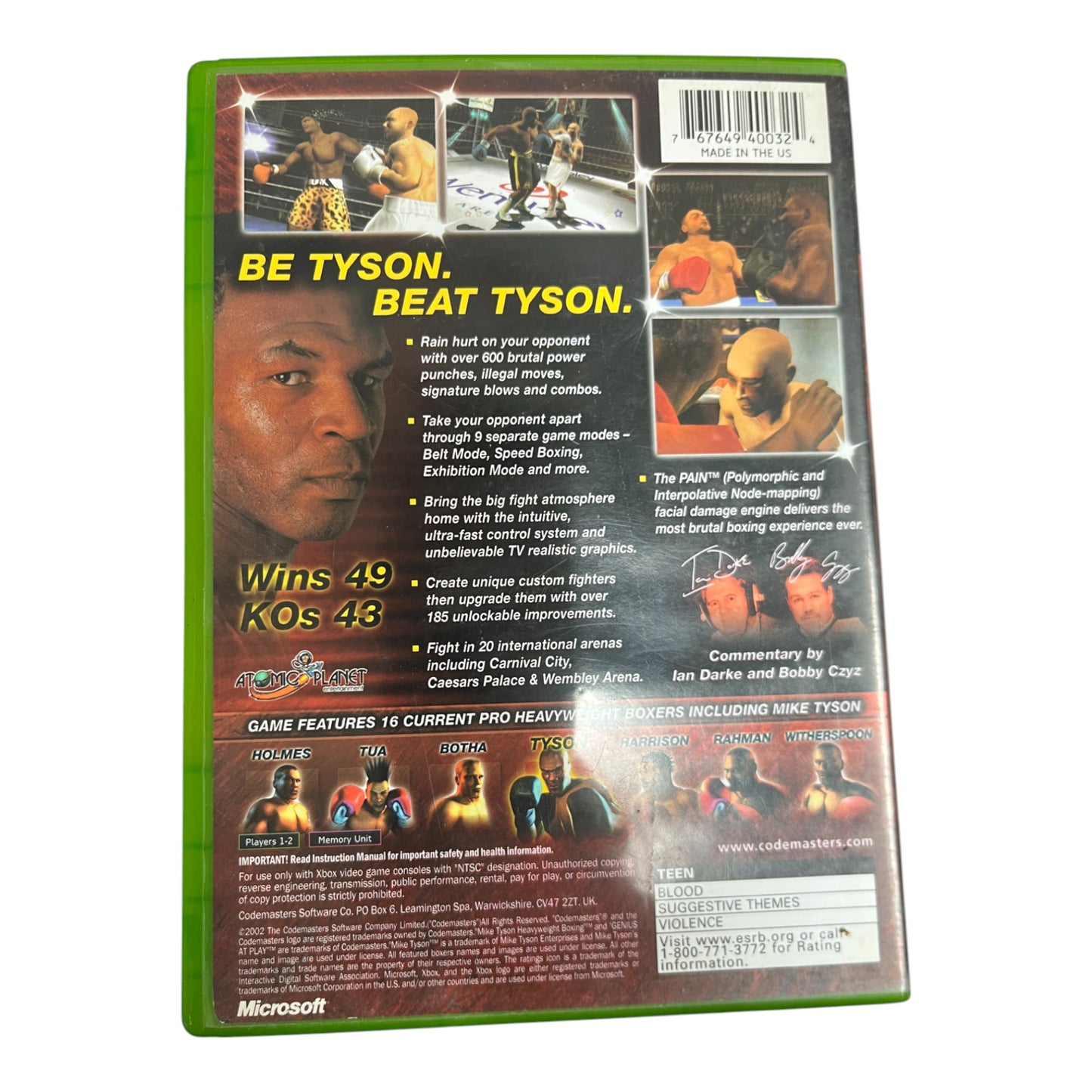 Mike Tyson: Heavyweight Boxing (Xbox)