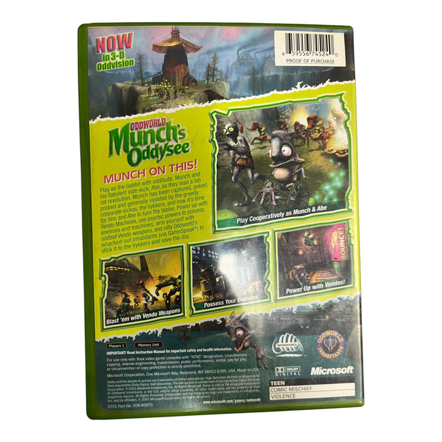 Oddworld Munch's Oddysee (Xbox)