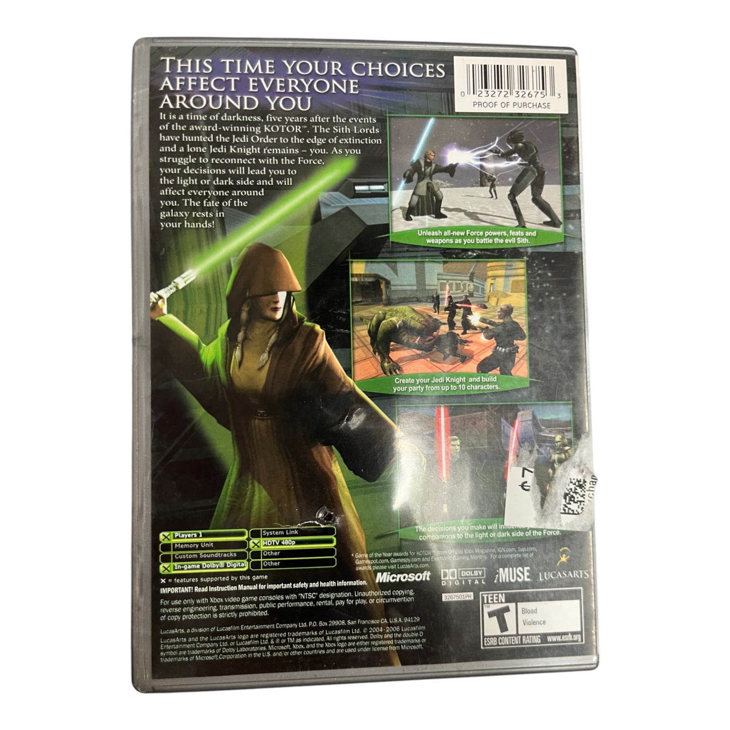 Star Wars: Knights of the Old Republic II (Xbox)