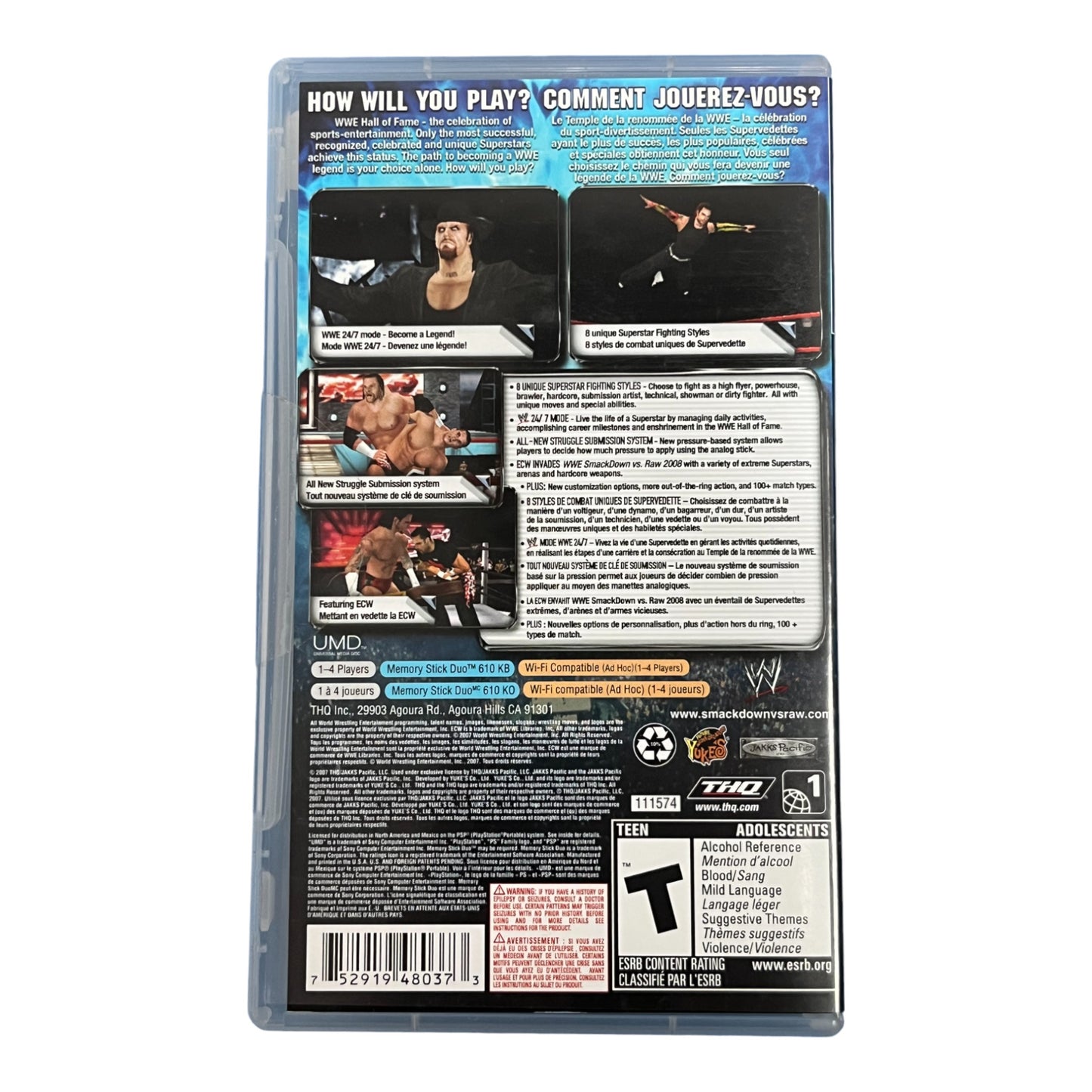 WWE Smackdown Vs. Raw 2008 (PSP)