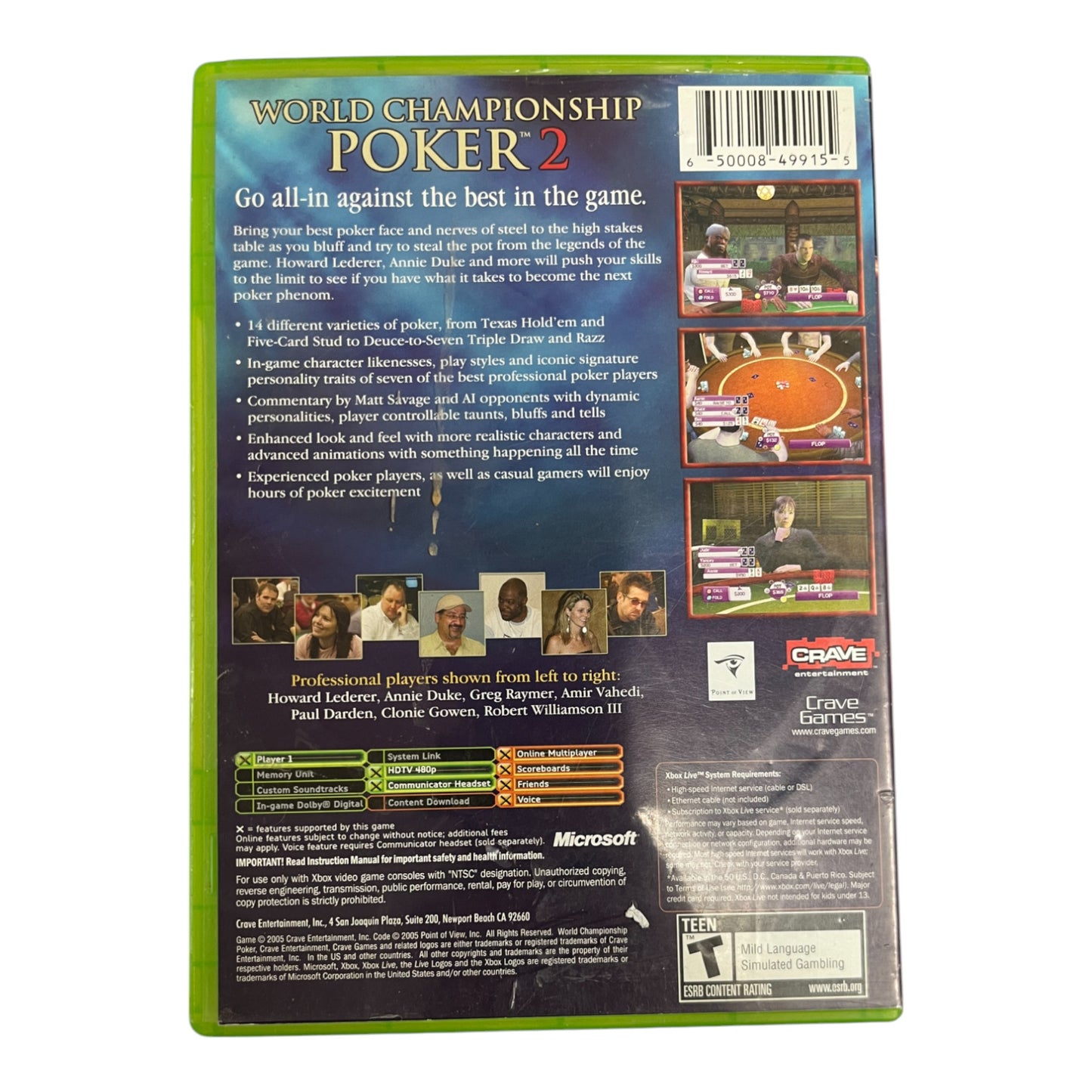 World Championship Poker 2 (Xbox)