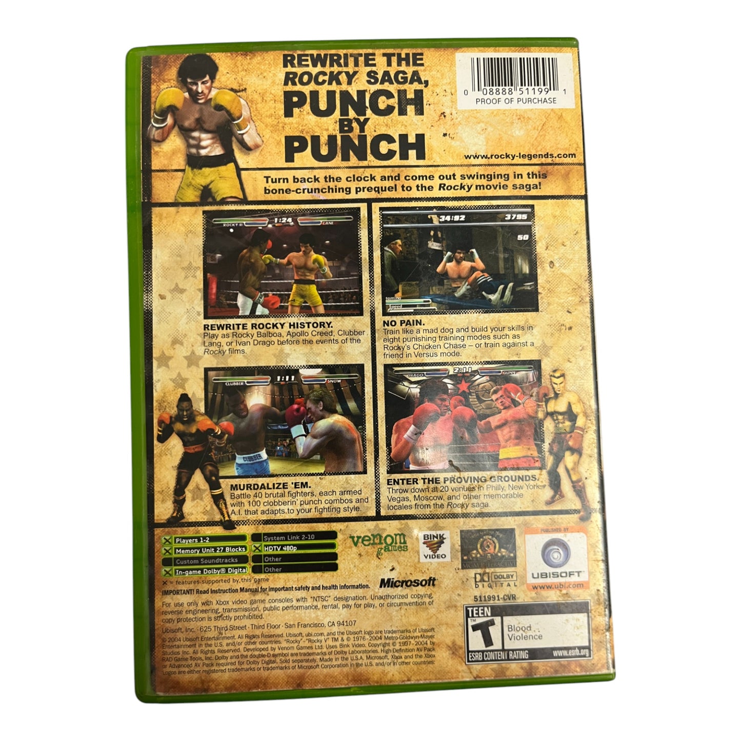 Rocky Legends (Xbox)