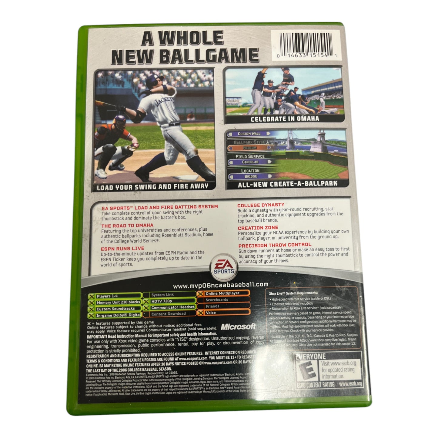 MVP NCAA Baseball 2006 (Xbox)