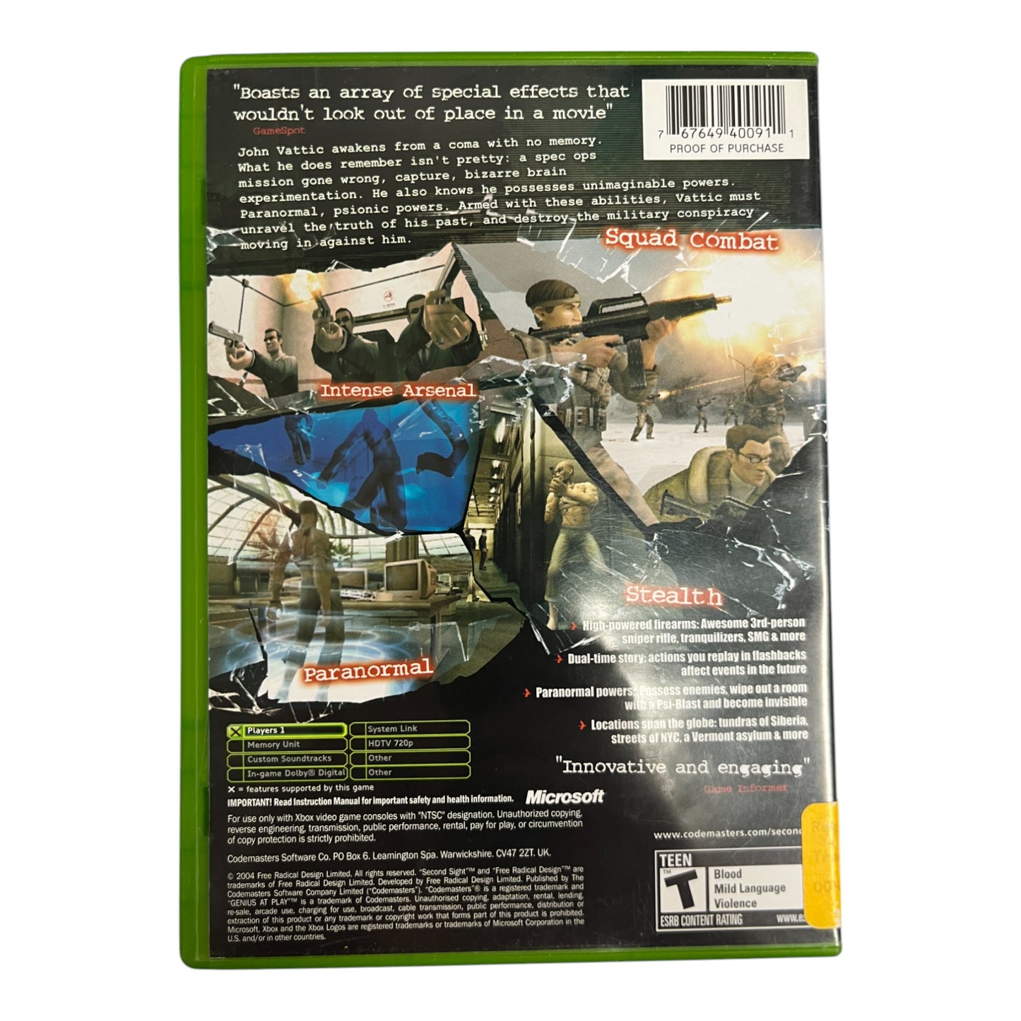 Second Sight (Xbox)