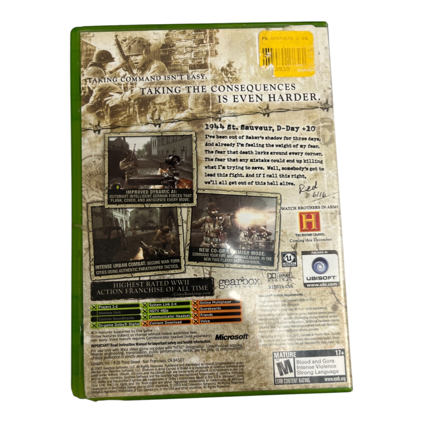 Brothers in Arms: Earned in Blood (Xbox)