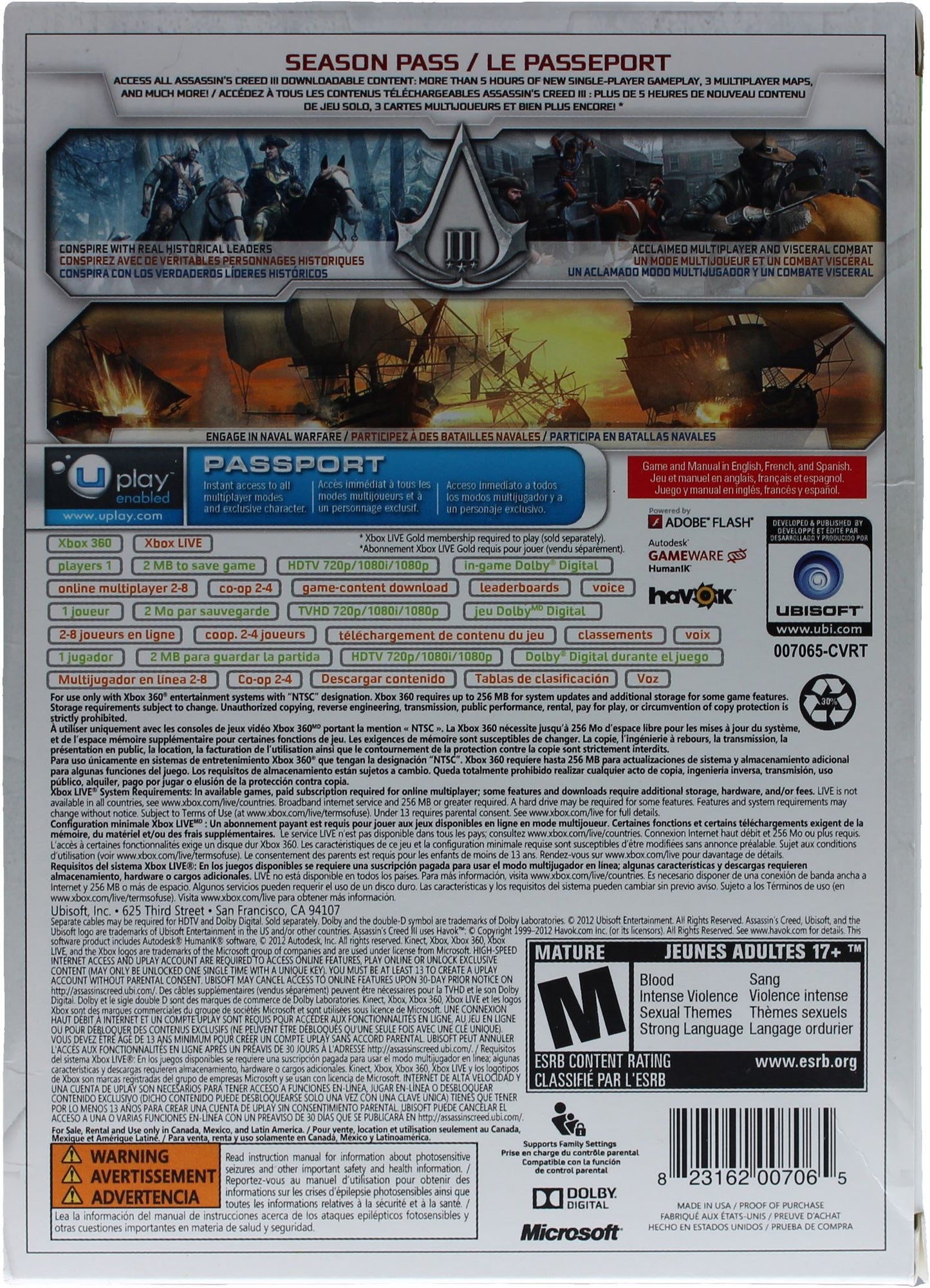 Assassin's Creed III [Révolution Edition] (EB Games Canada Exclusive)