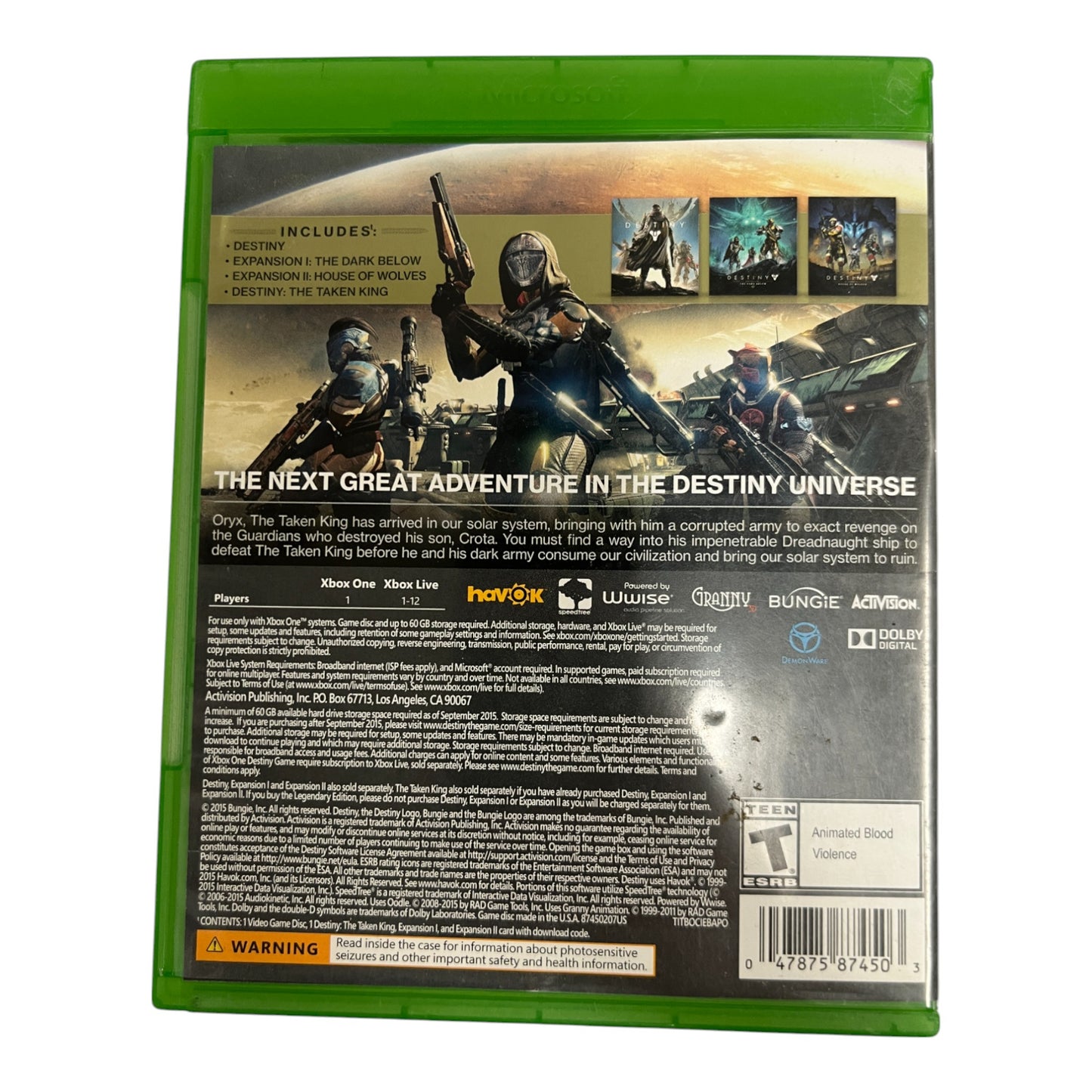 Destiny: The Taken King [Legendary Edition] (Xbox One)