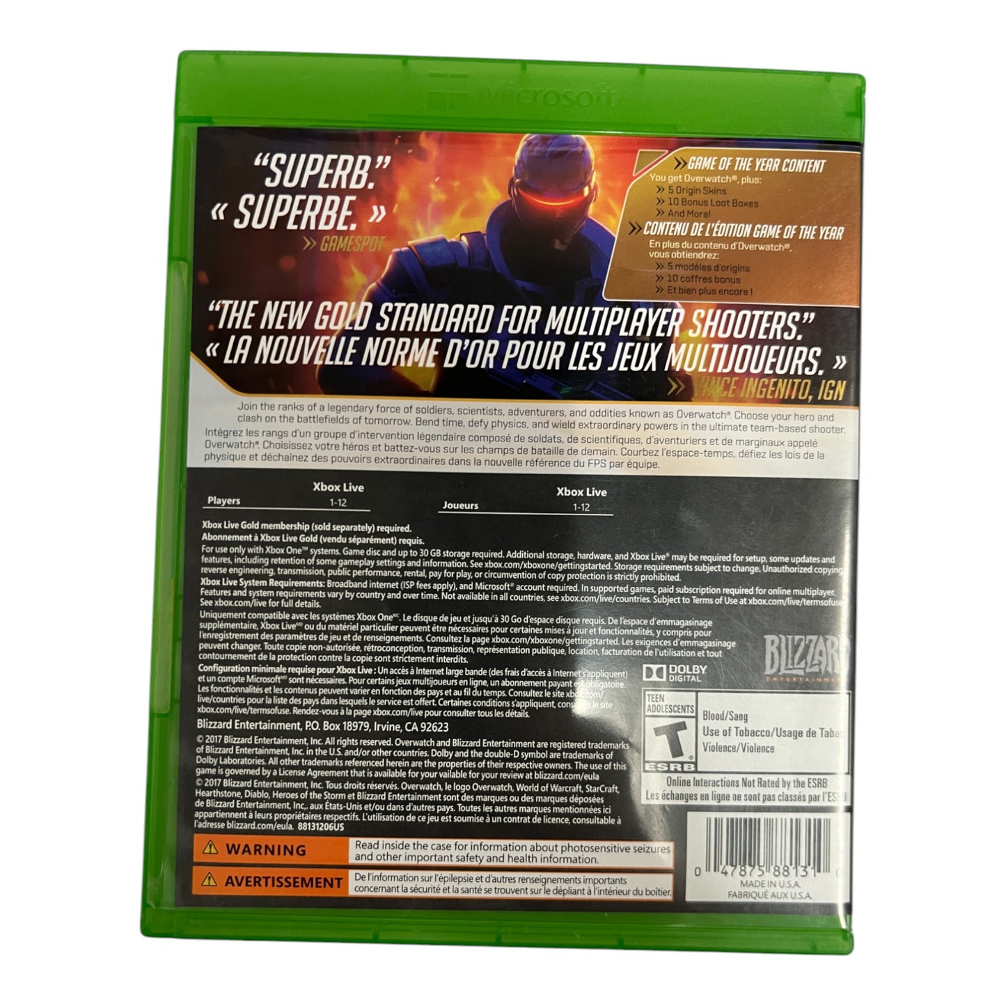 Overwatch [Game of the Year] (Xbox One)