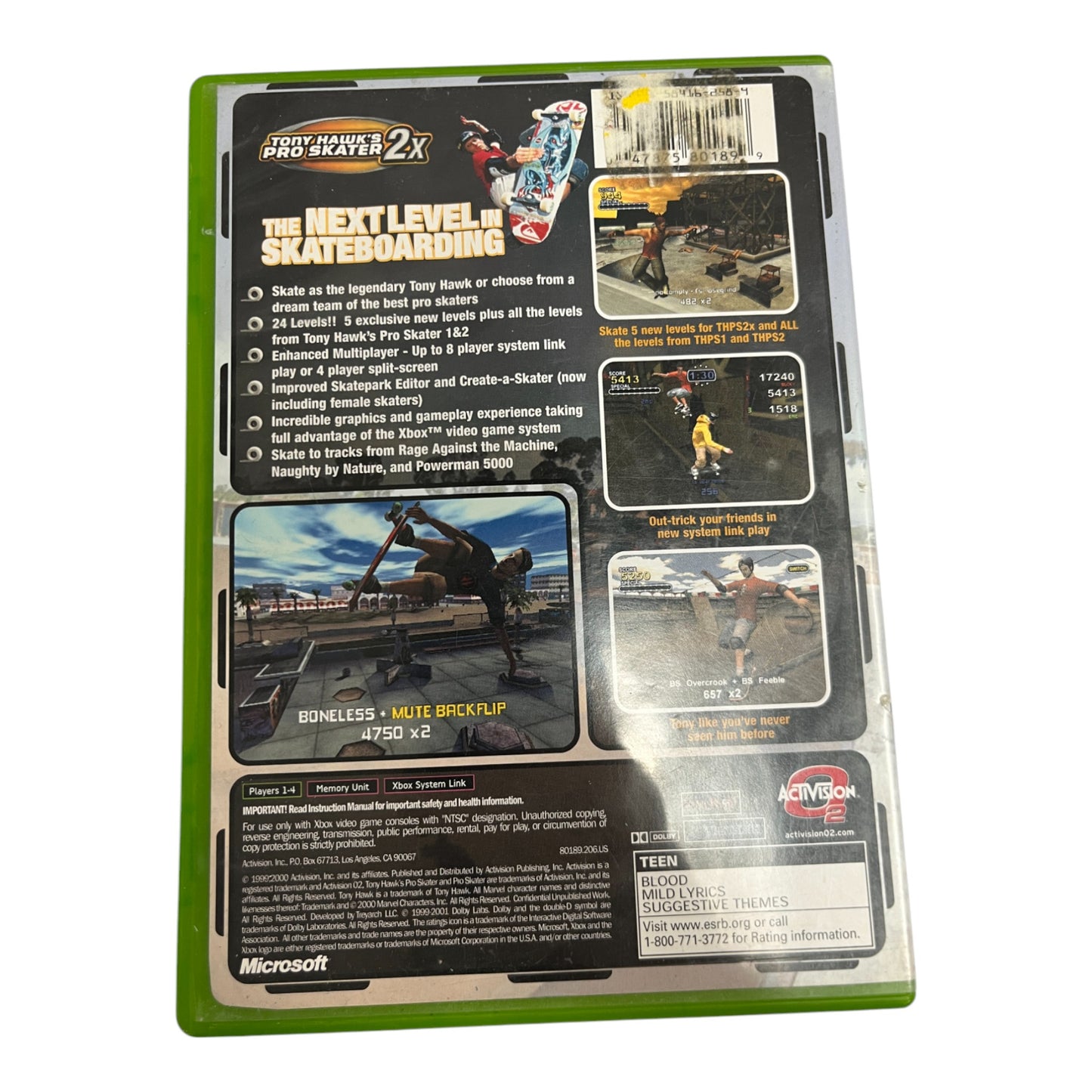 Tony Hawk's Pro Skater 2X (Xbox)