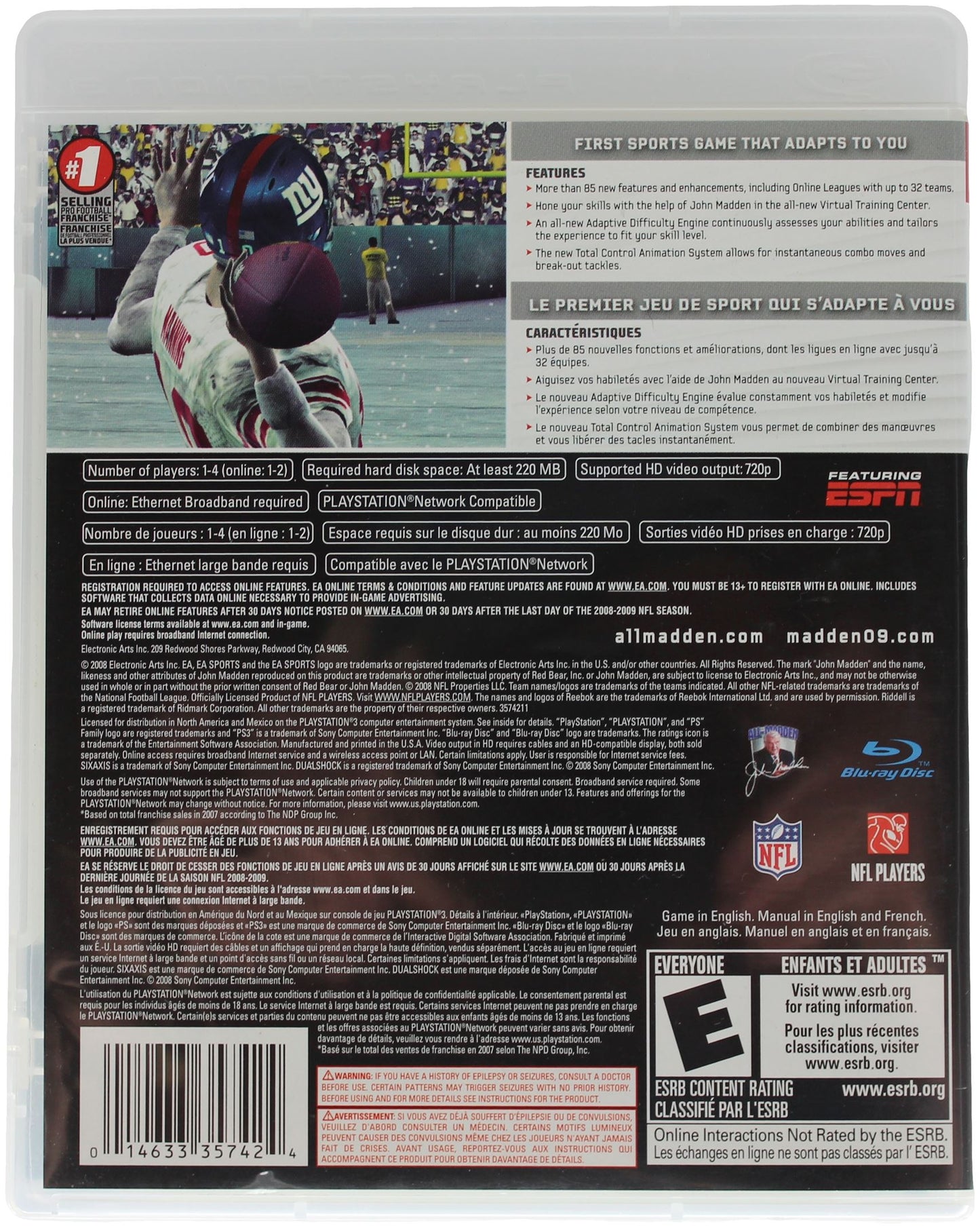 Madden NFL 09 (PS3)