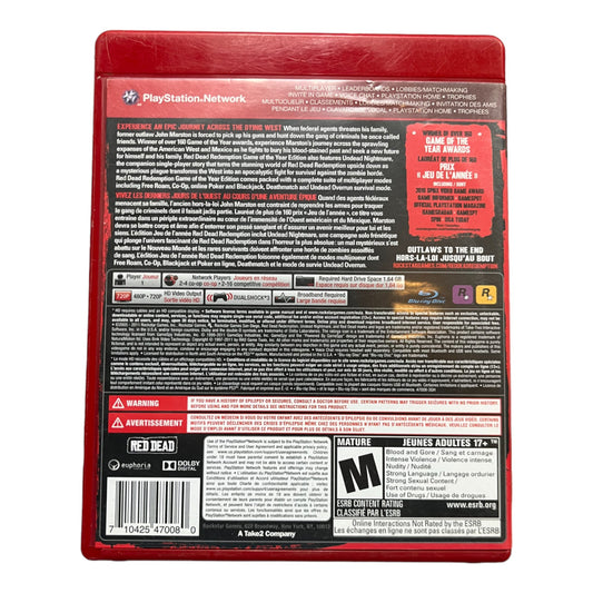 Red Dead Redemption [Game Of The Year] -Greatest Hits (PS3)