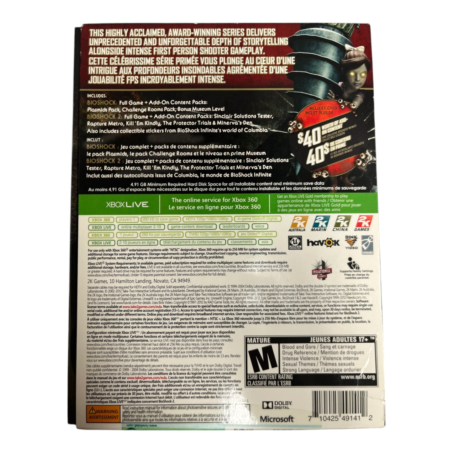 Bioshock Ultimate Rapture Edition (Xbox 360)