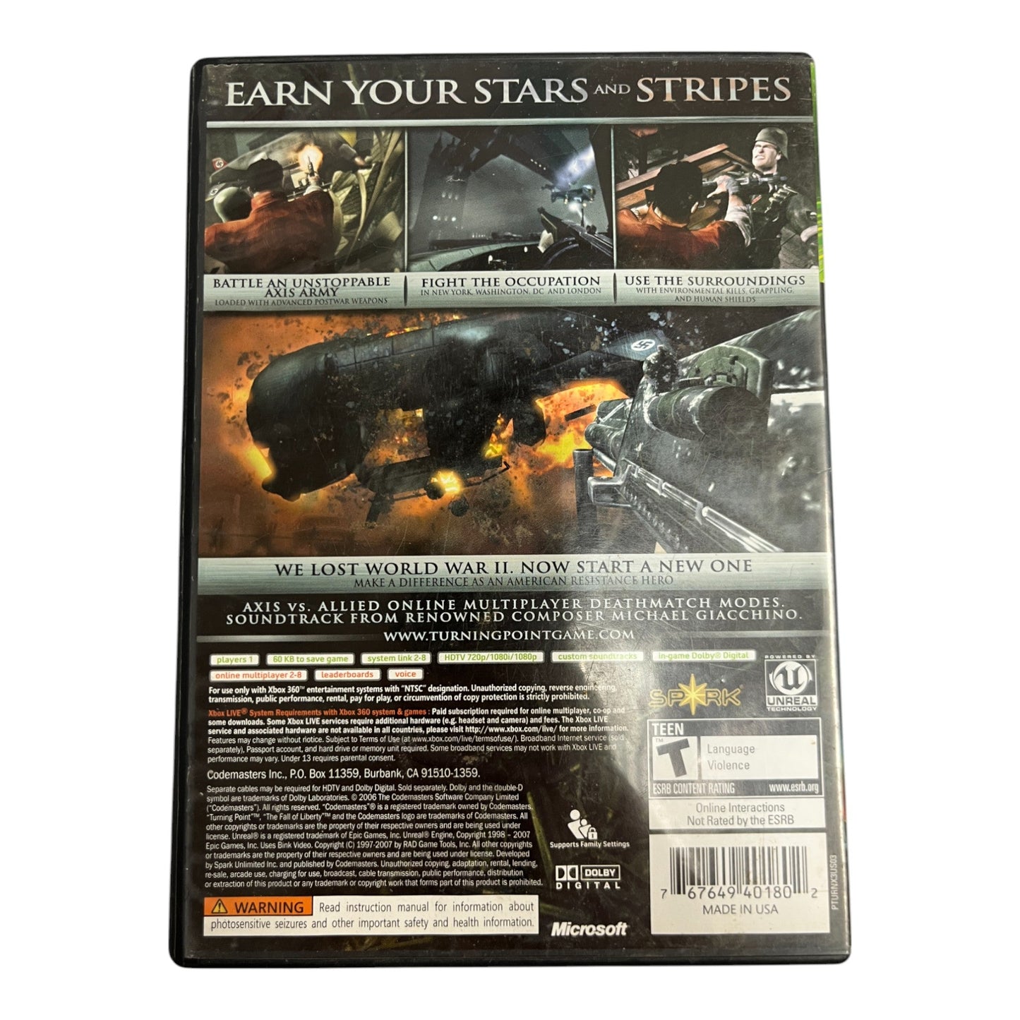 Turning Point: Fall of Liberty (Xbox 360)