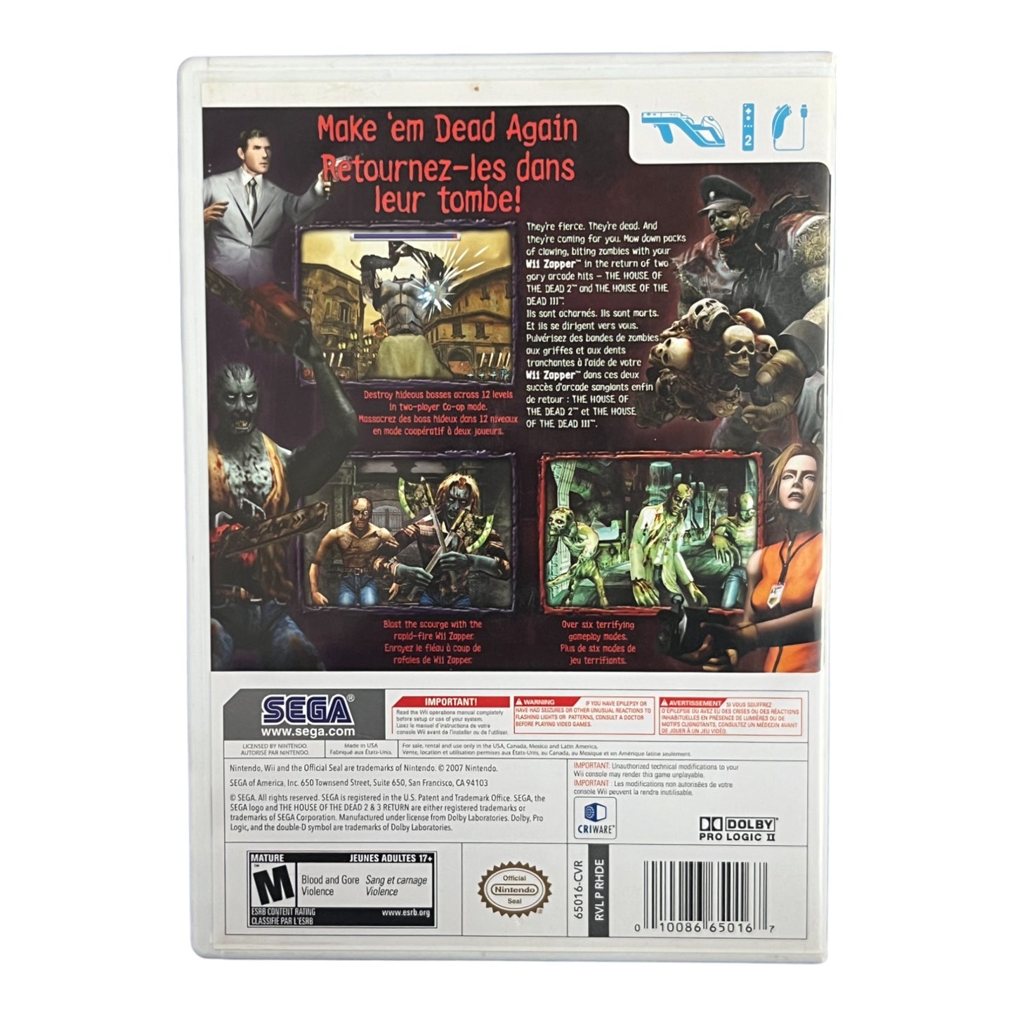 The House Of The Dead 2 & 3 Return (Wii)