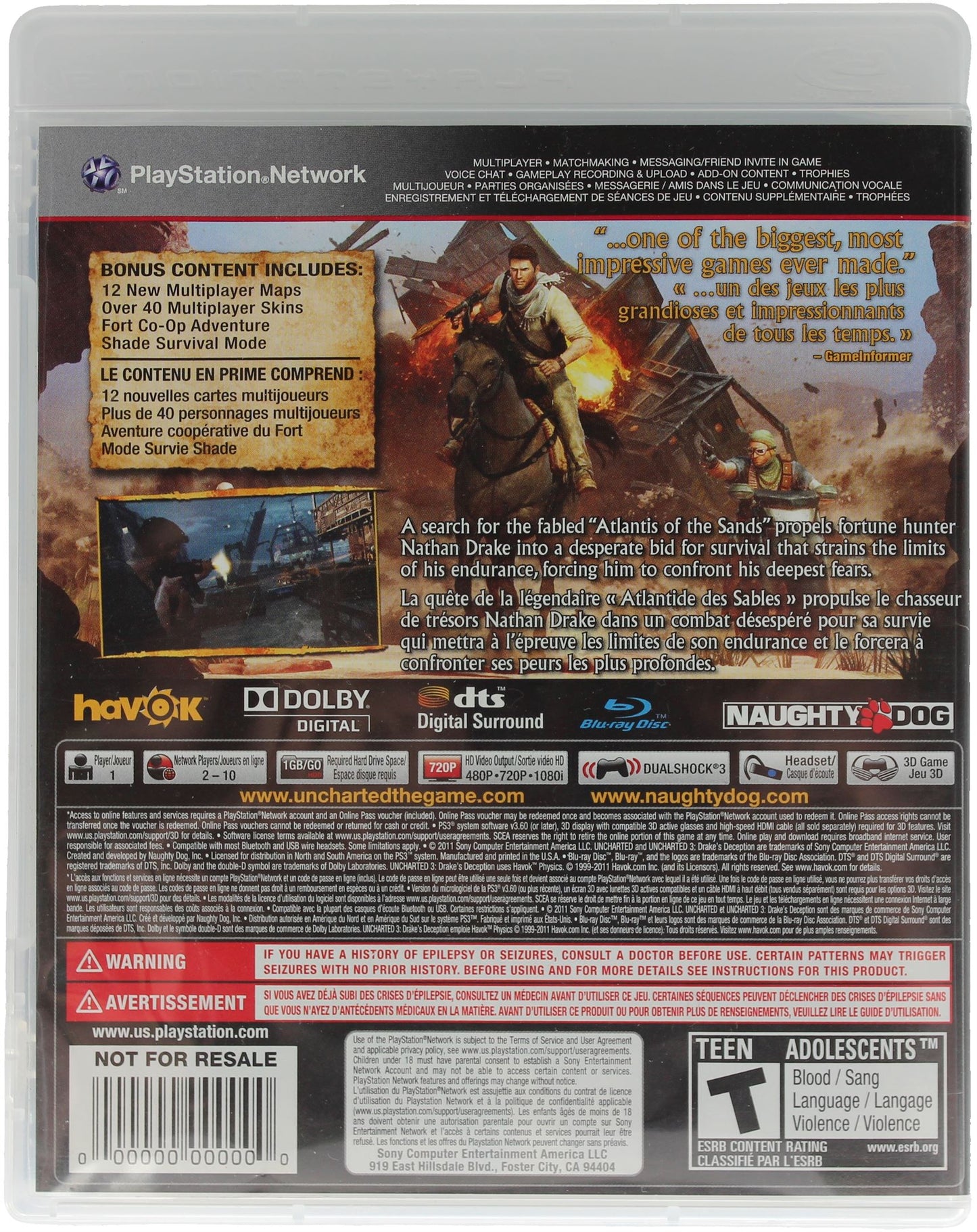 Uncharted 3: Drake's Deception (PS3)