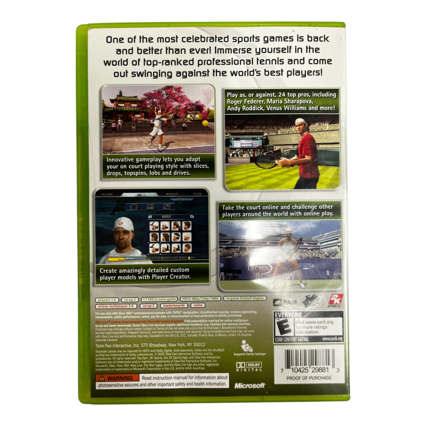 Top Spin 2 (Xbox 360)