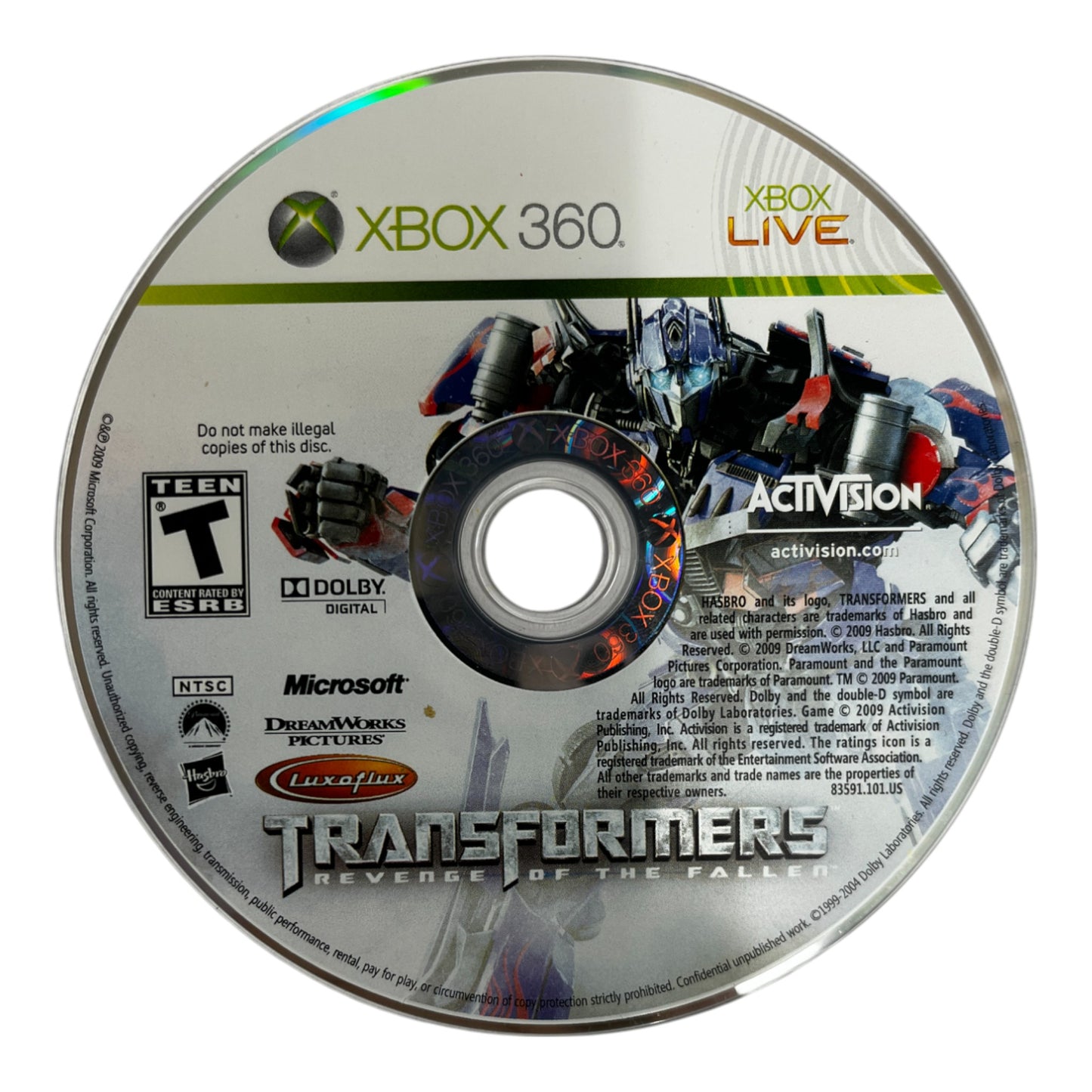 Transformers: Revenge Of The Fallen (Xbox 360)