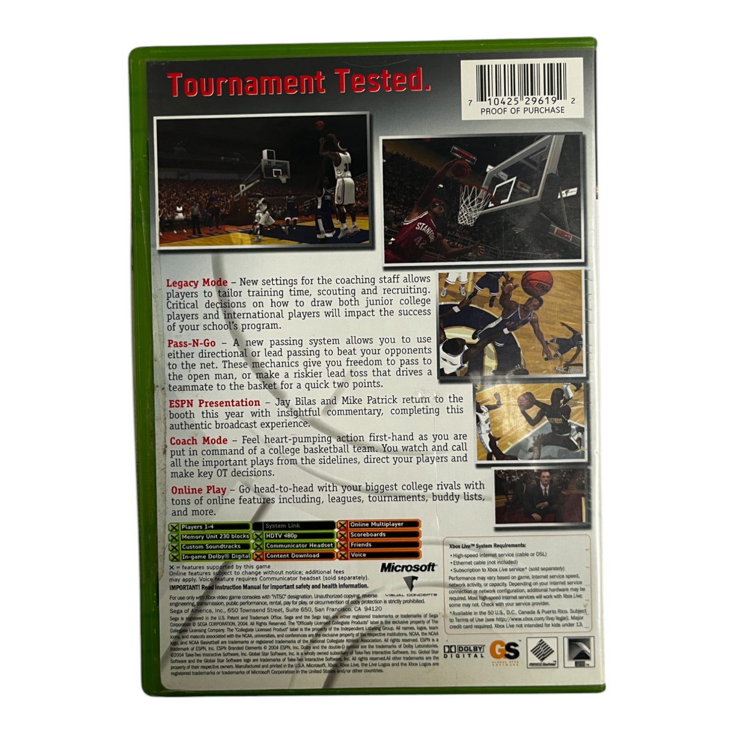 ESPN College Hoops 2K5 (Xbox)