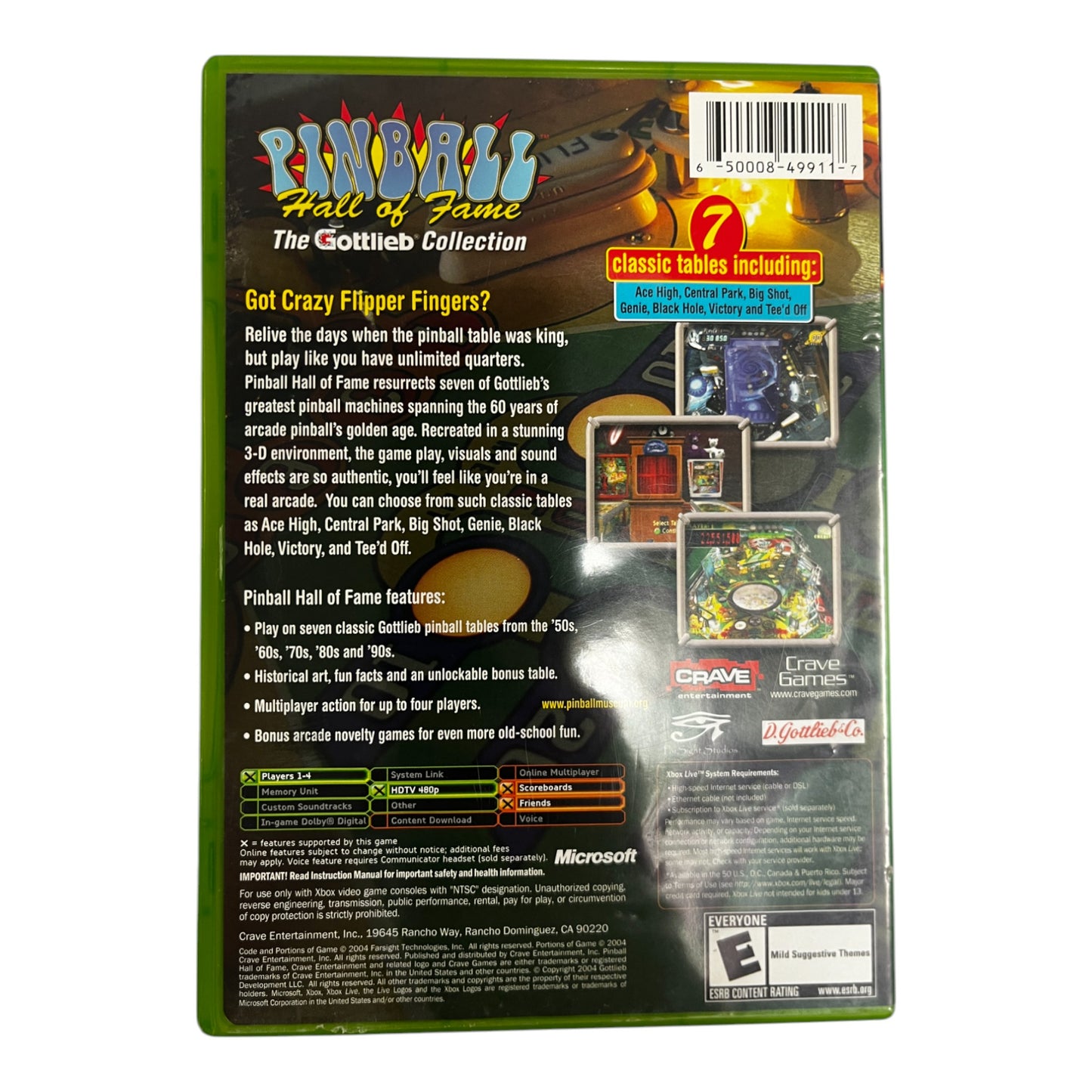 Pinball Hall of Fame The Gottlieb Collection (Xbox)