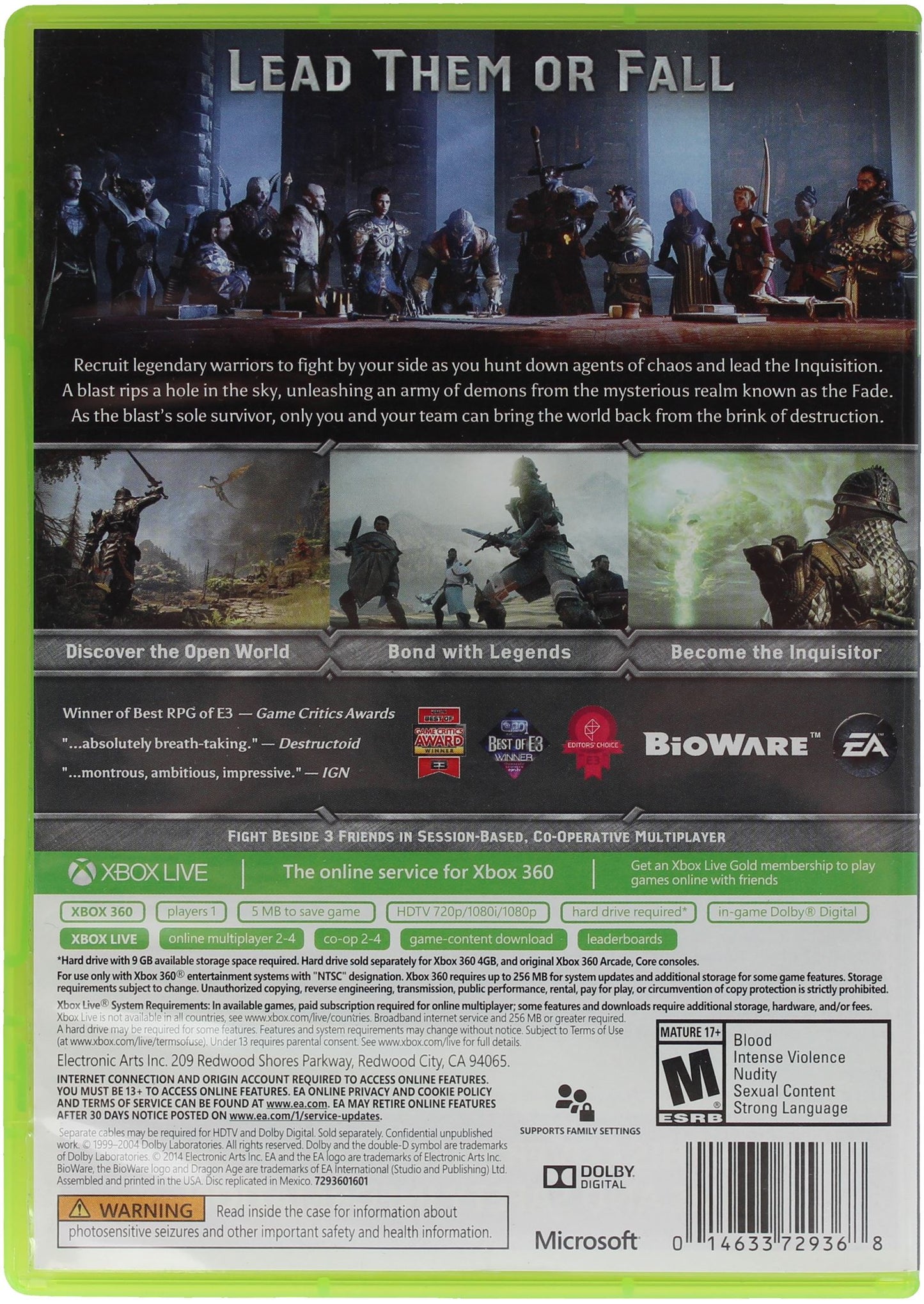 Dragon Age: Inquisition (Xbox 360)