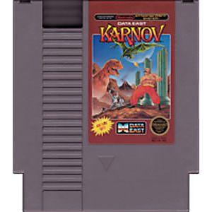 Karnov game cartridge for a classic gaming console