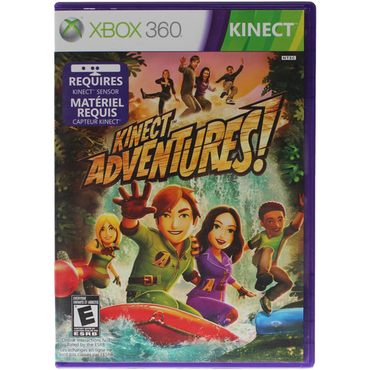 Xbox 360 Kinect Adventures game cover with characters and text