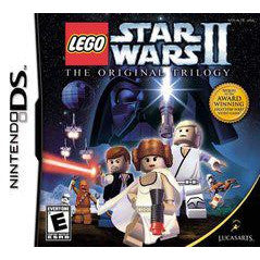 Cover of LEGO Star Wars II: The Original Trilogy for Nintendo DS with characters and branding.