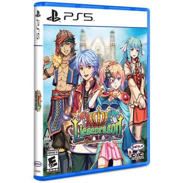 PlayStation 5 game case for 'Liesedragon' with colorful characters on a white background