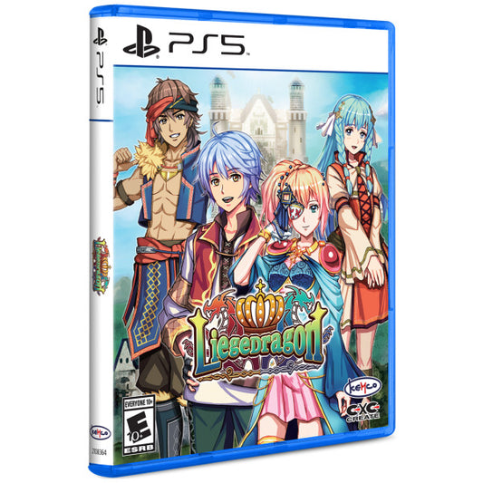 PlayStation 5 game case for 'Liesedragon' with colorful characters on a white background