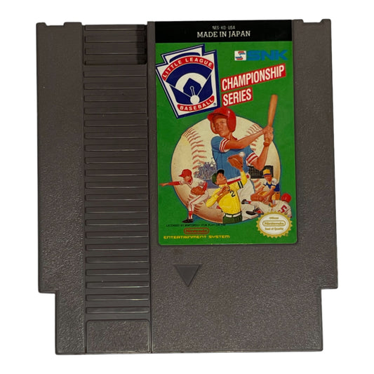 Nintendo Entertainment System game cartridge with a baseball-themed cover
