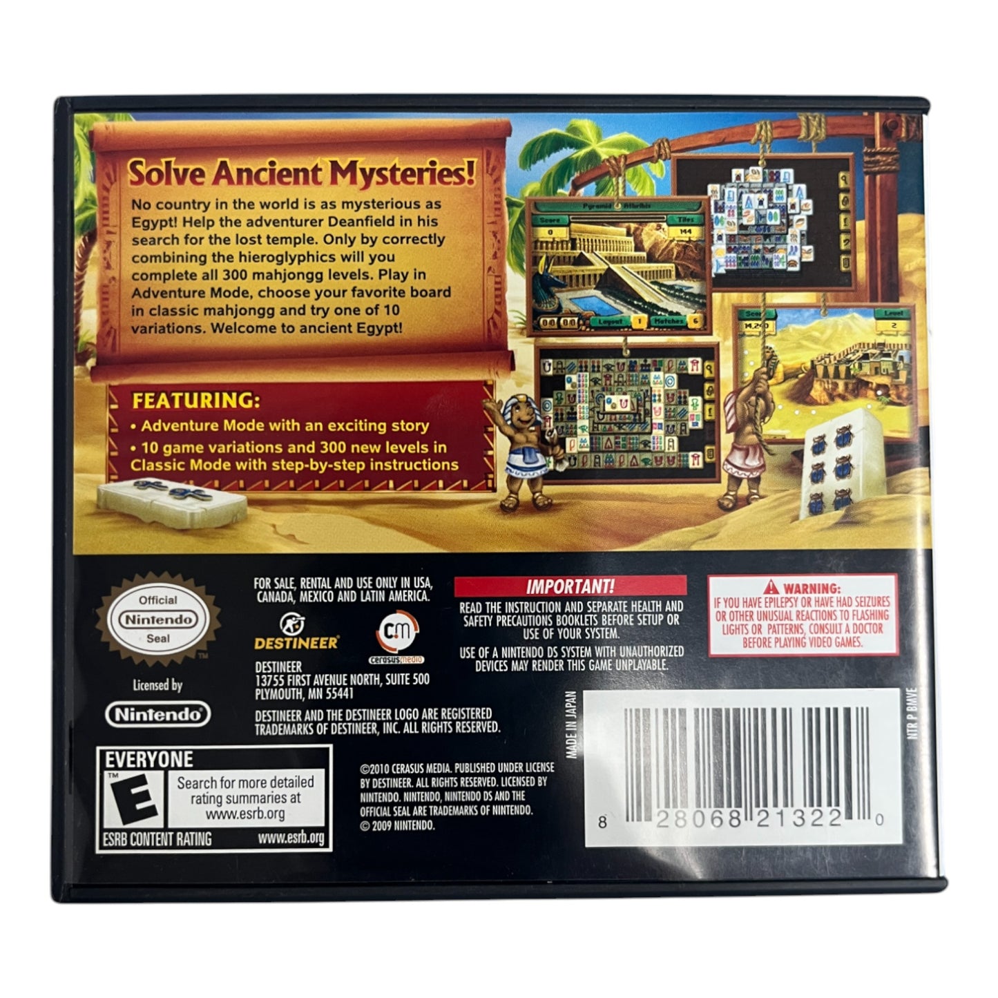 Mahjong Mysteries: Ancient Egypt (DS)