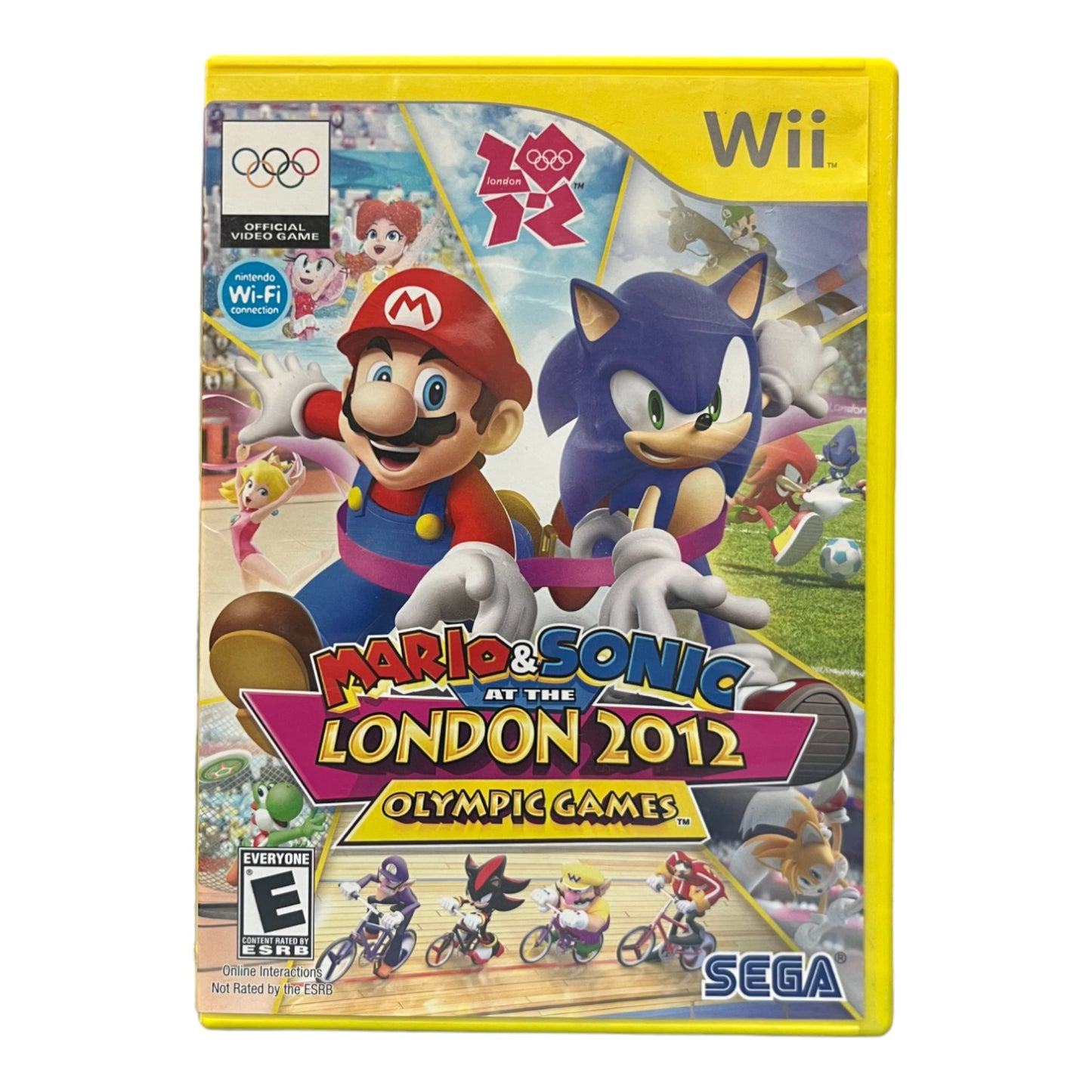 Wii game console cover featuring Mario and Sonic from the London 2012 Olympics