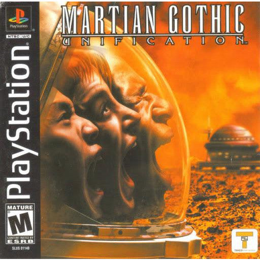 PlayStation game cover for 'Martian Gothic Unification'