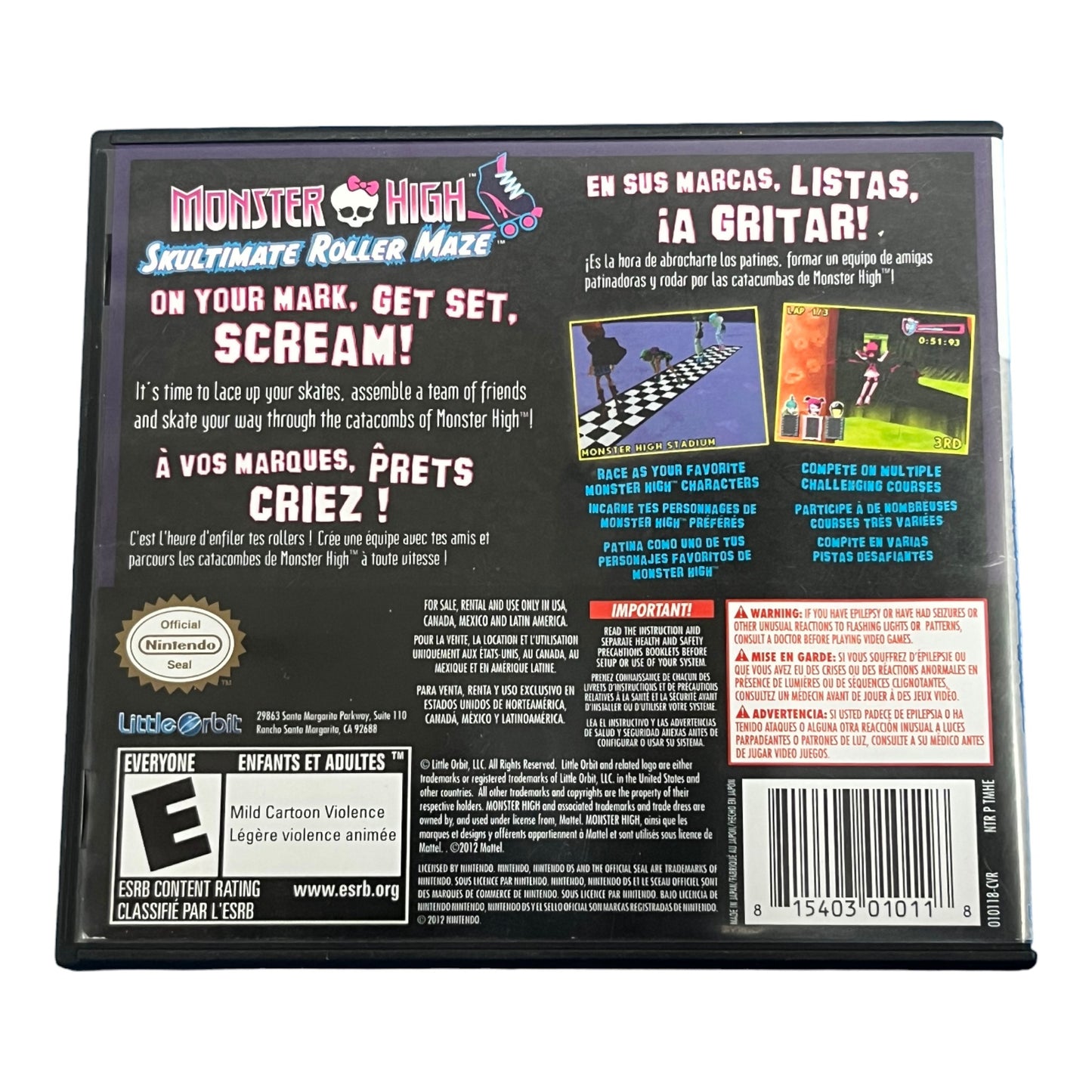 Monster High: Skultimate Roller Maze (DS)