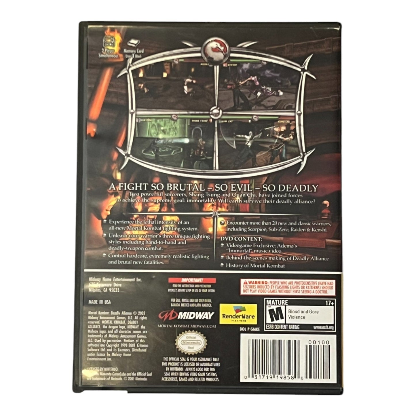 Mortal Kombat Deadly Alliance (GC)