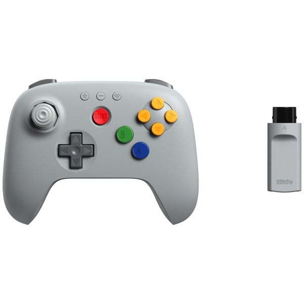 Grey 8bitdo 64 2.4G Wireless Controller for N64/PC/Analogue 3D
