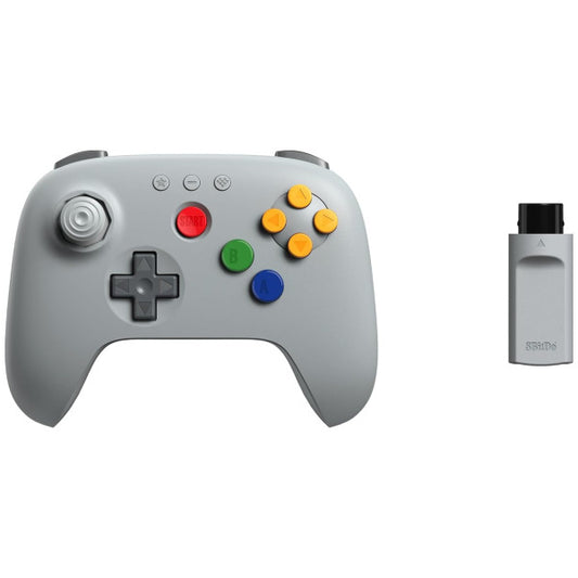Grey 8bitdo 64 2.4G Wireless Controller for N64/PC/Analogue 3D