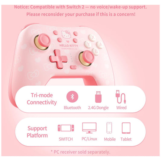 Hello Kitty Wireless Controller (Switch/PC/Android/iOS)