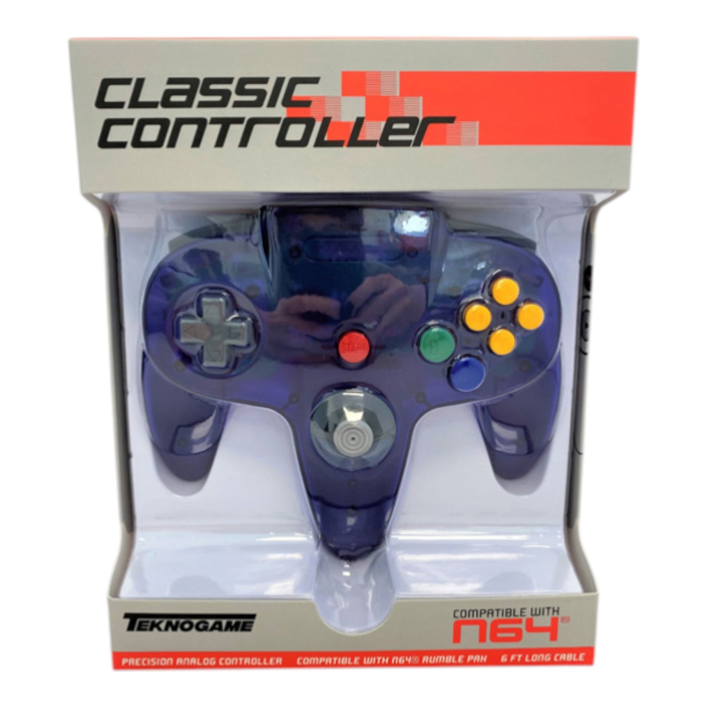 Nintendo 64 Controller - Wired [Teknogame] - Various Colours