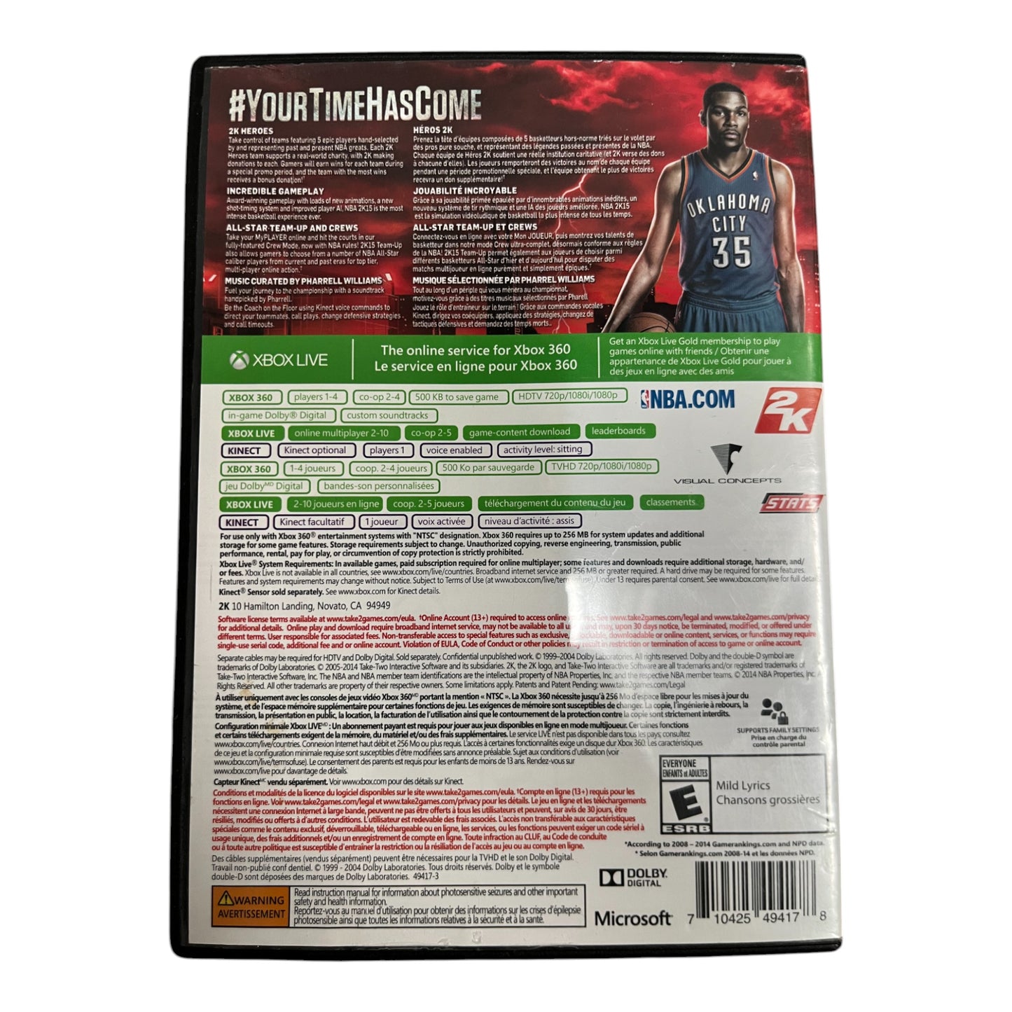 NBA 2K15 (Xbox360)