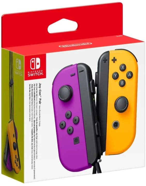 NINTENDO SWITCH JOY-CON CONTROLLER 2 PACK [NEON PURPLE AND NEON ORANGE] - SWITCH