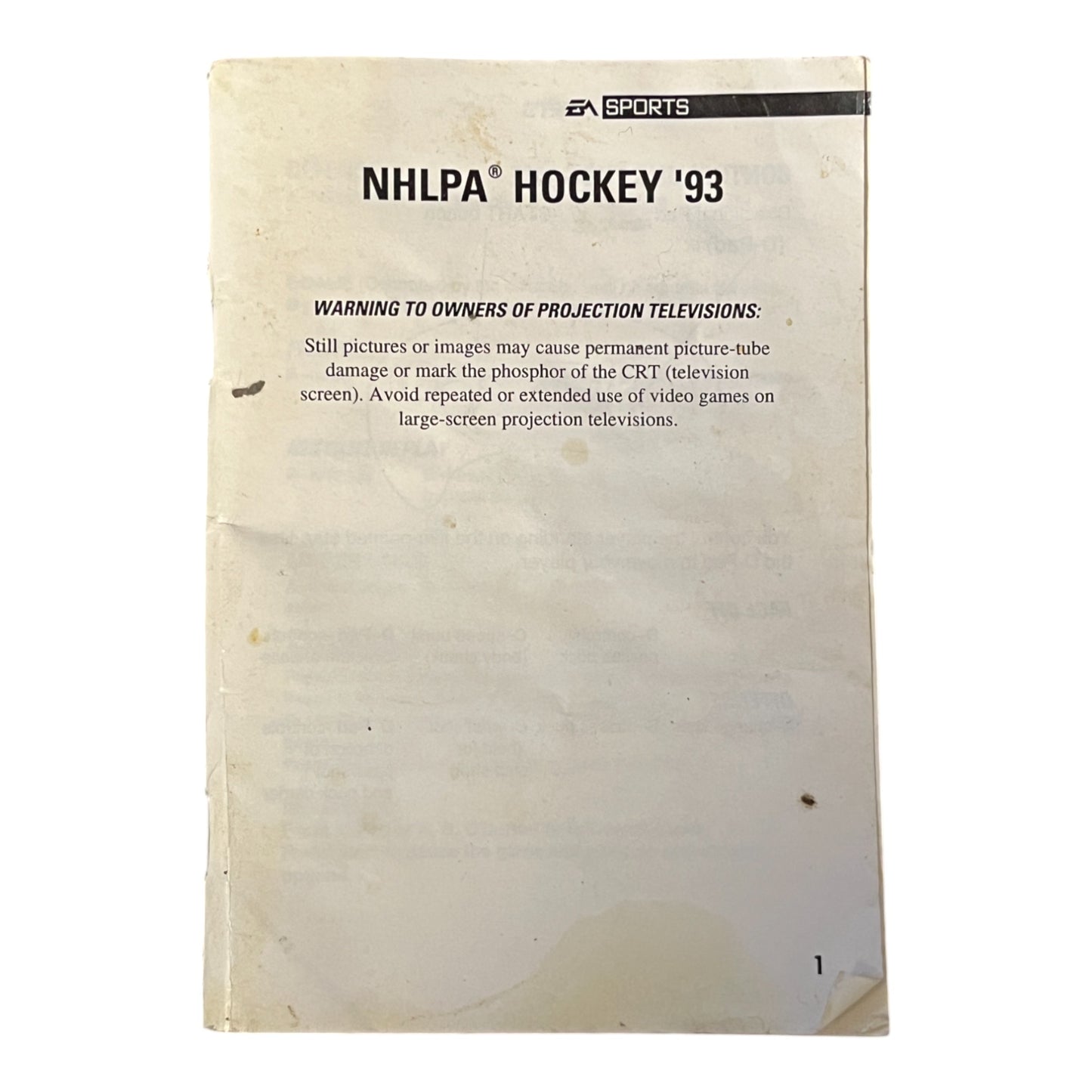 NHLPA Hockey '93 (Genesis)