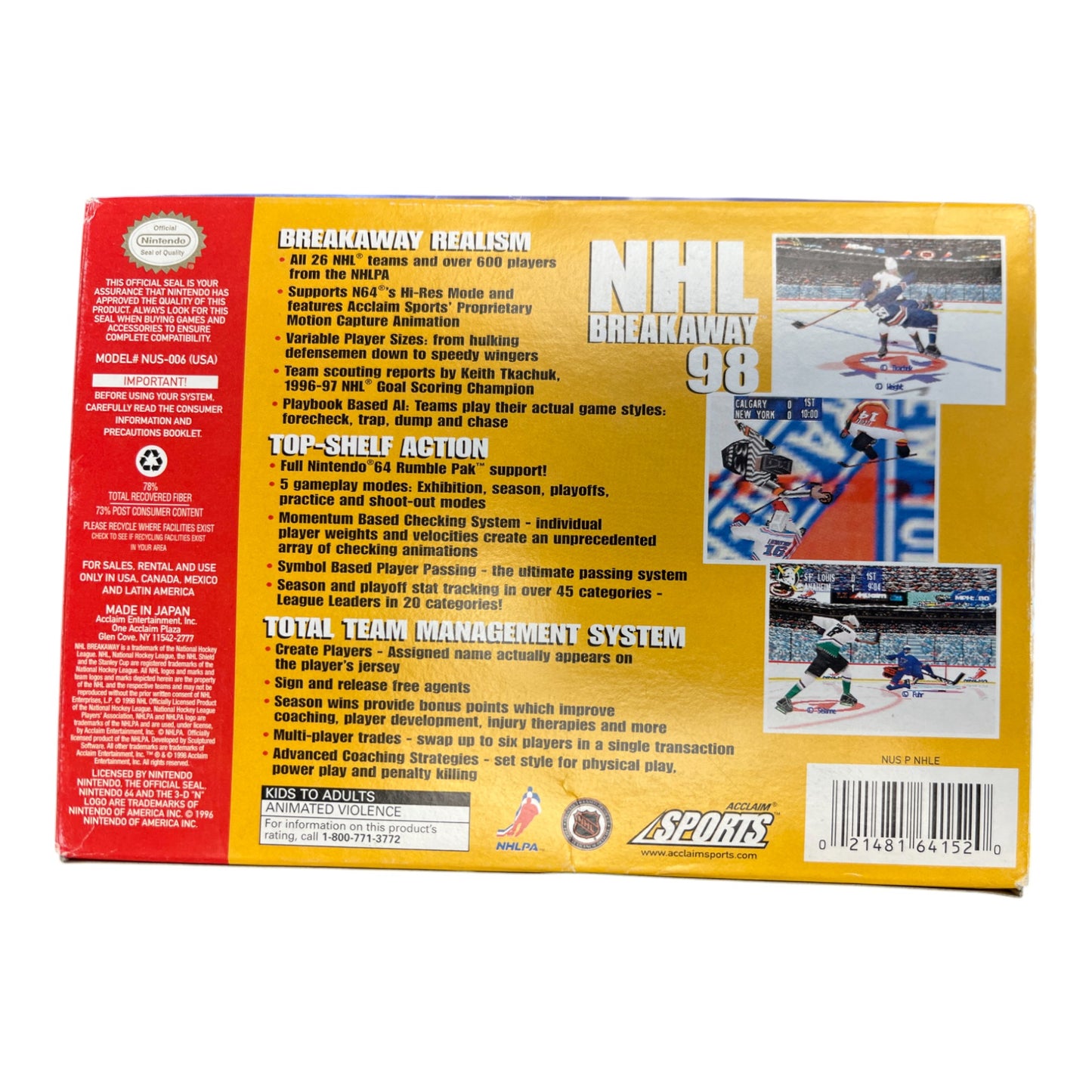 NHL Breakaway 98 (N64)