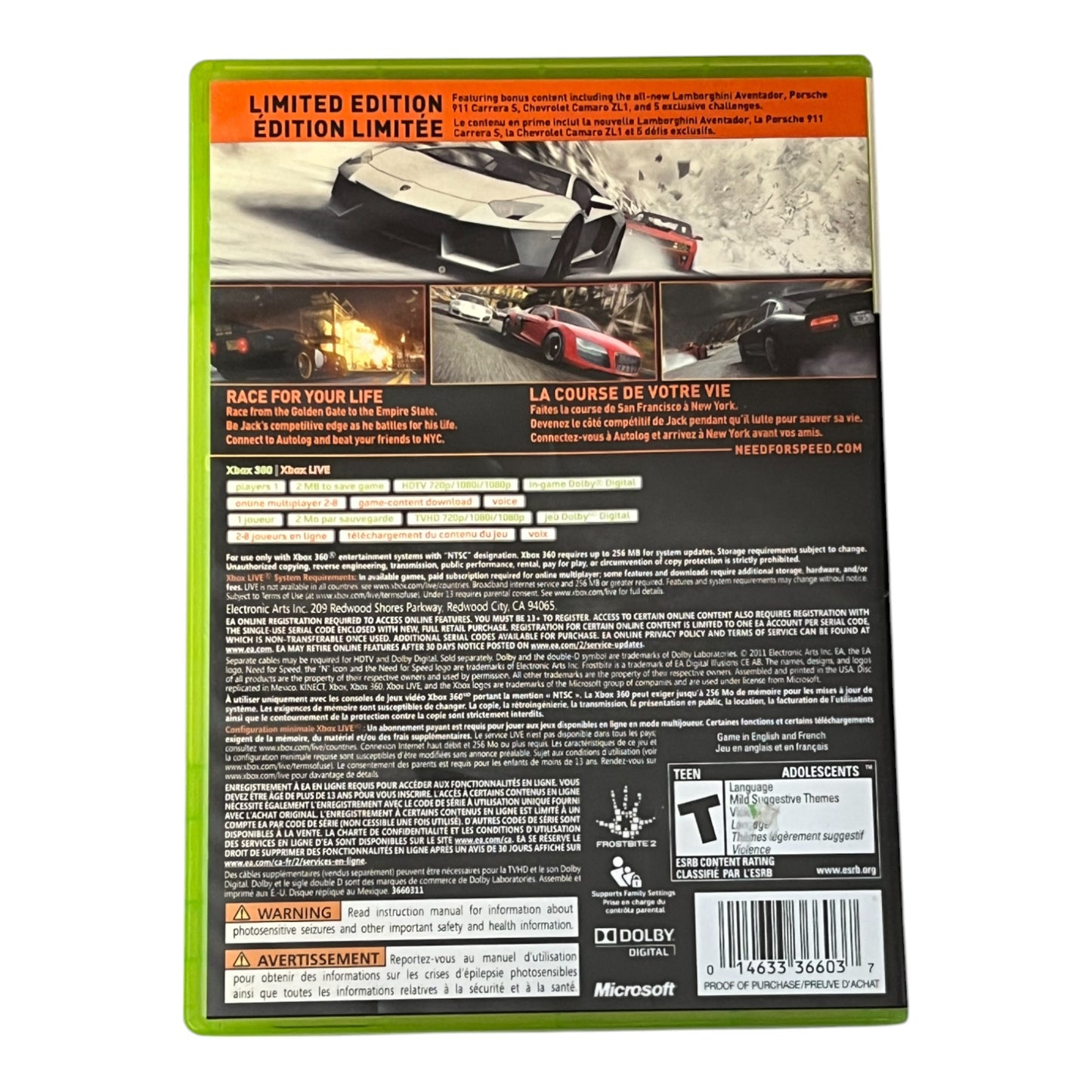 Need For Speed: The Run (Xbox360)