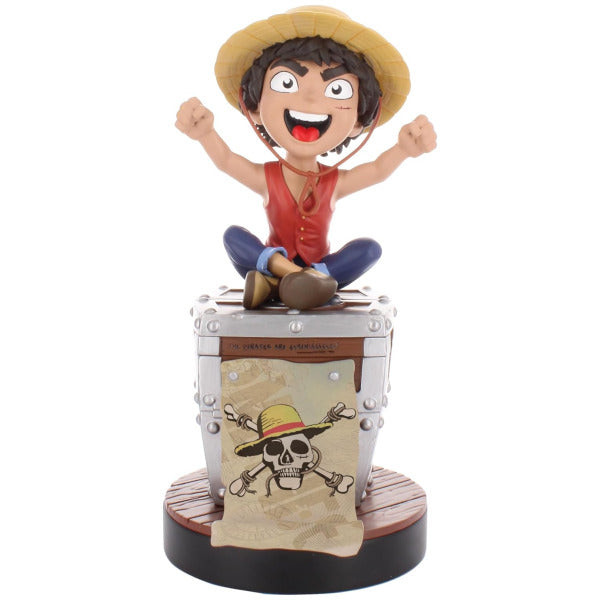 Figurine of a character with a straw hat on a white background