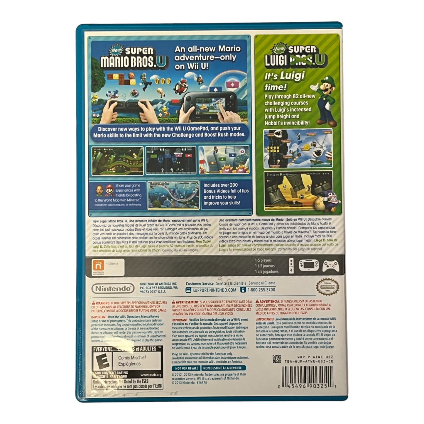 New Super Mario Bros. U + New Super Luigi U Wii U (WiiU)