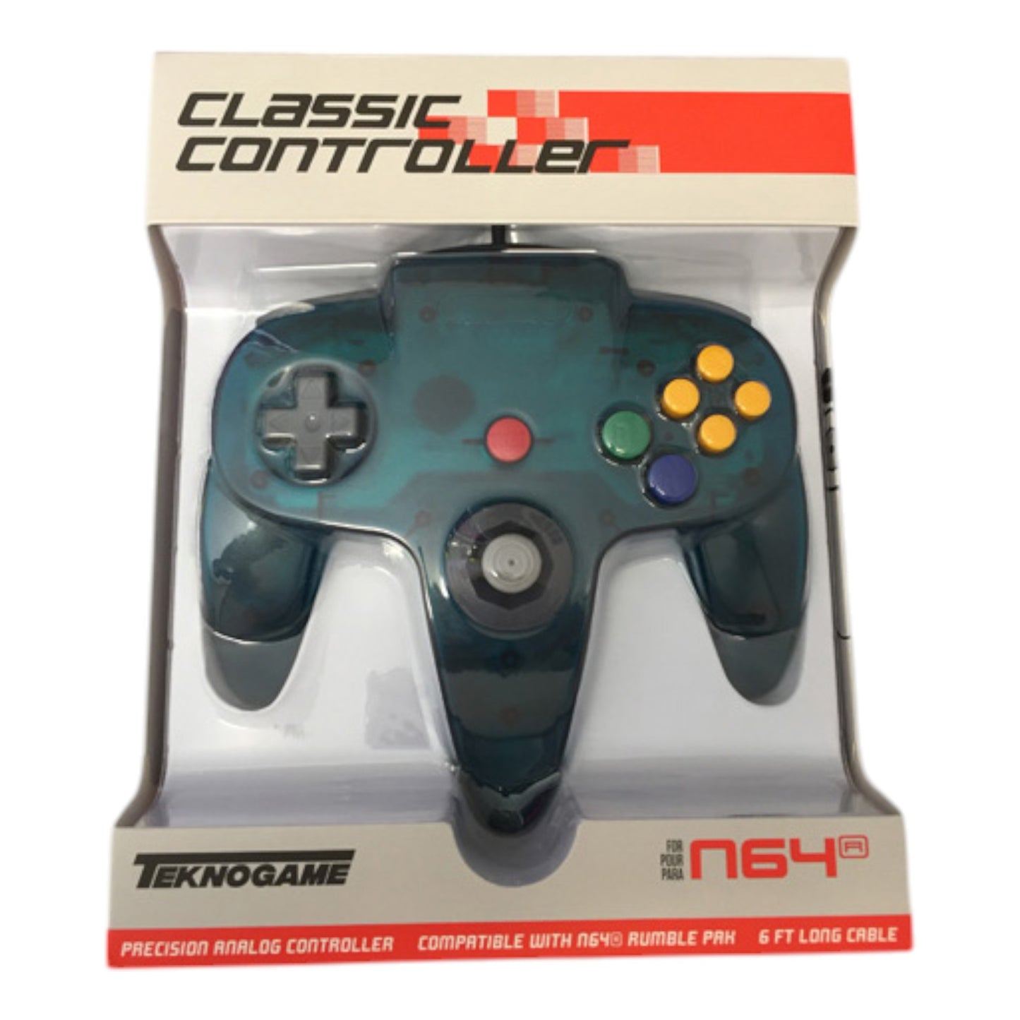 Nintendo 64 Controller - Wired [Teknogame] - Various Colours