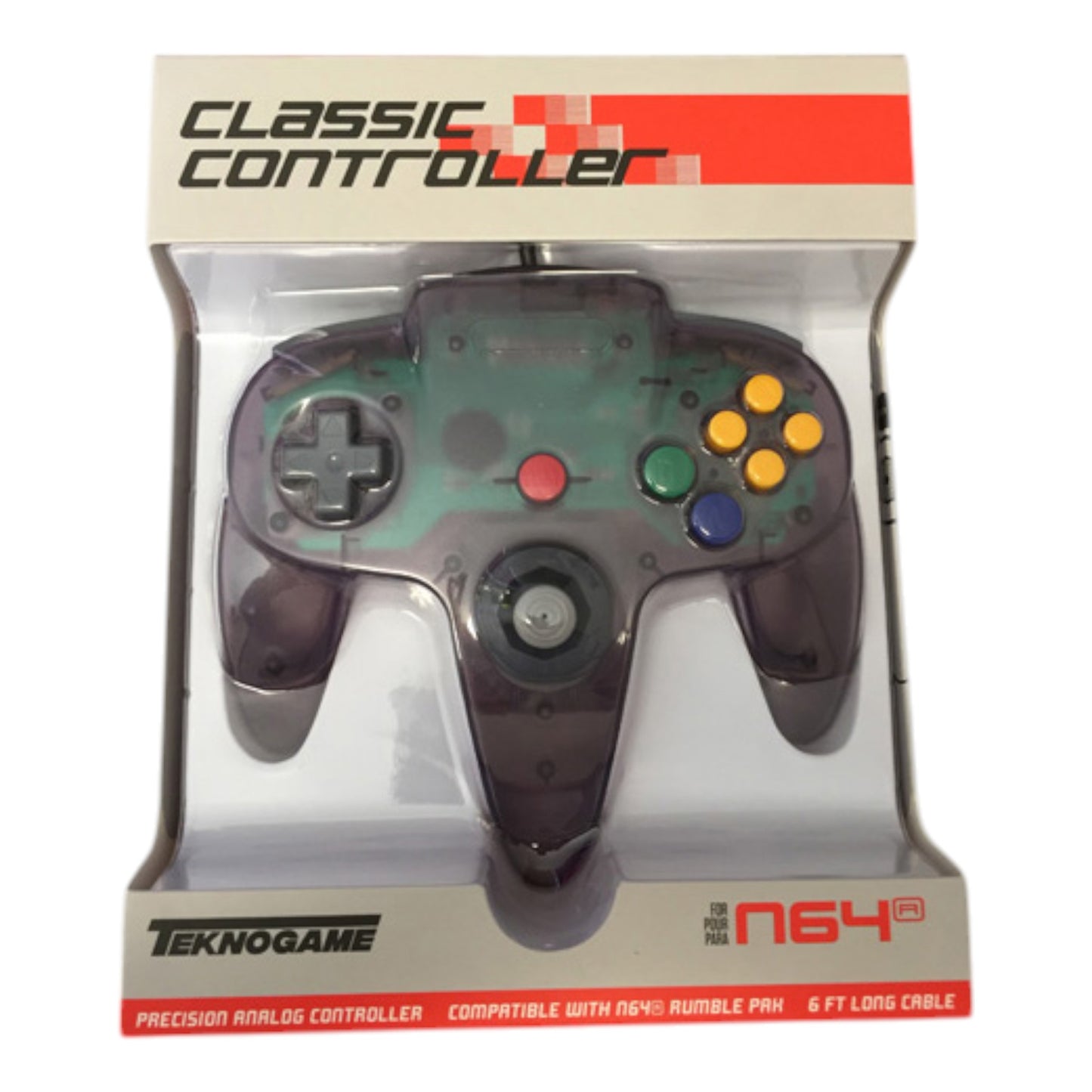 Nintendo 64 Controller - Wired [Teknogame] - Various Colours